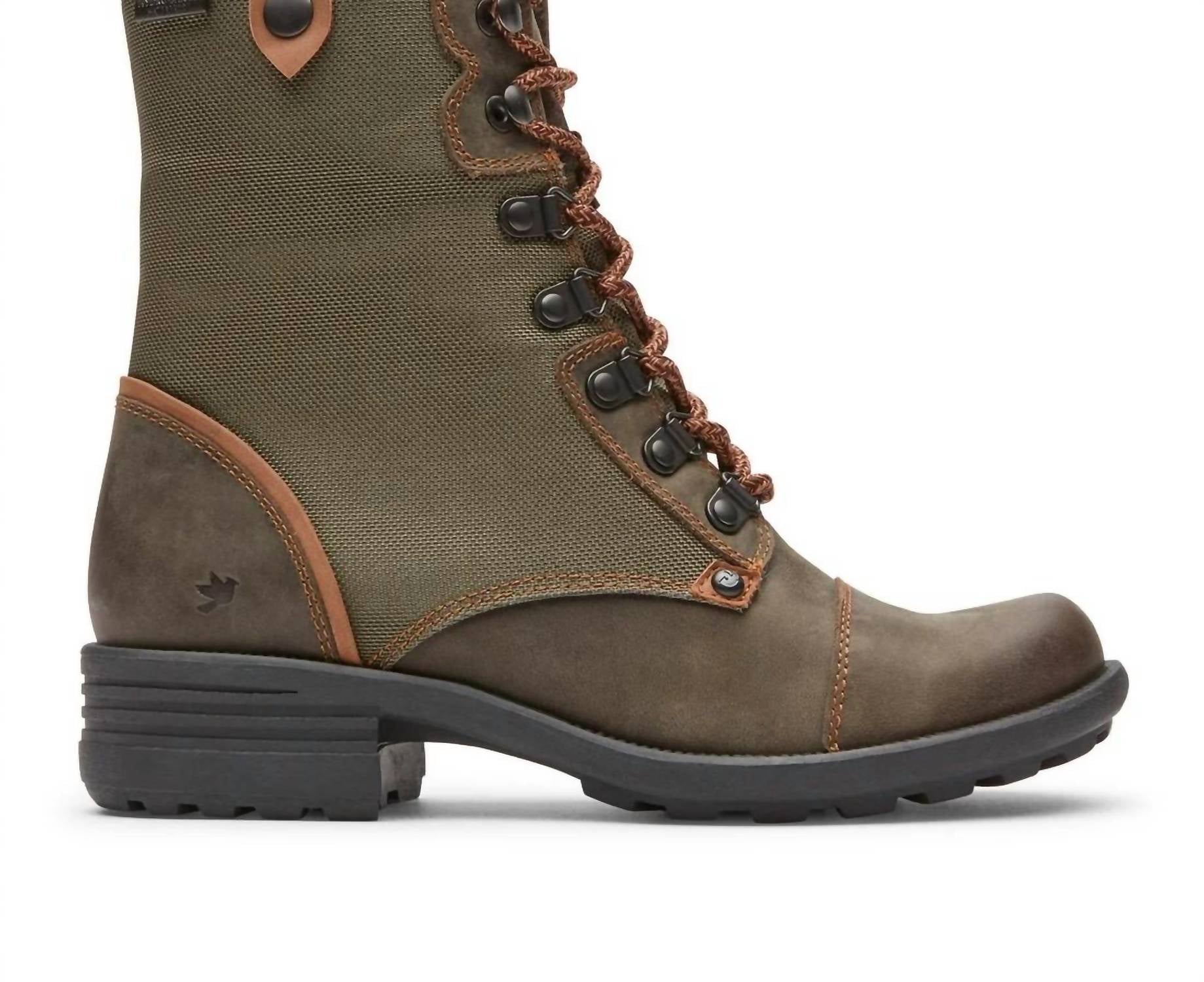 Женские водонепроницаемые ботинки Brunswick Lace в зеленом цвете Cobb Hill — фото 2