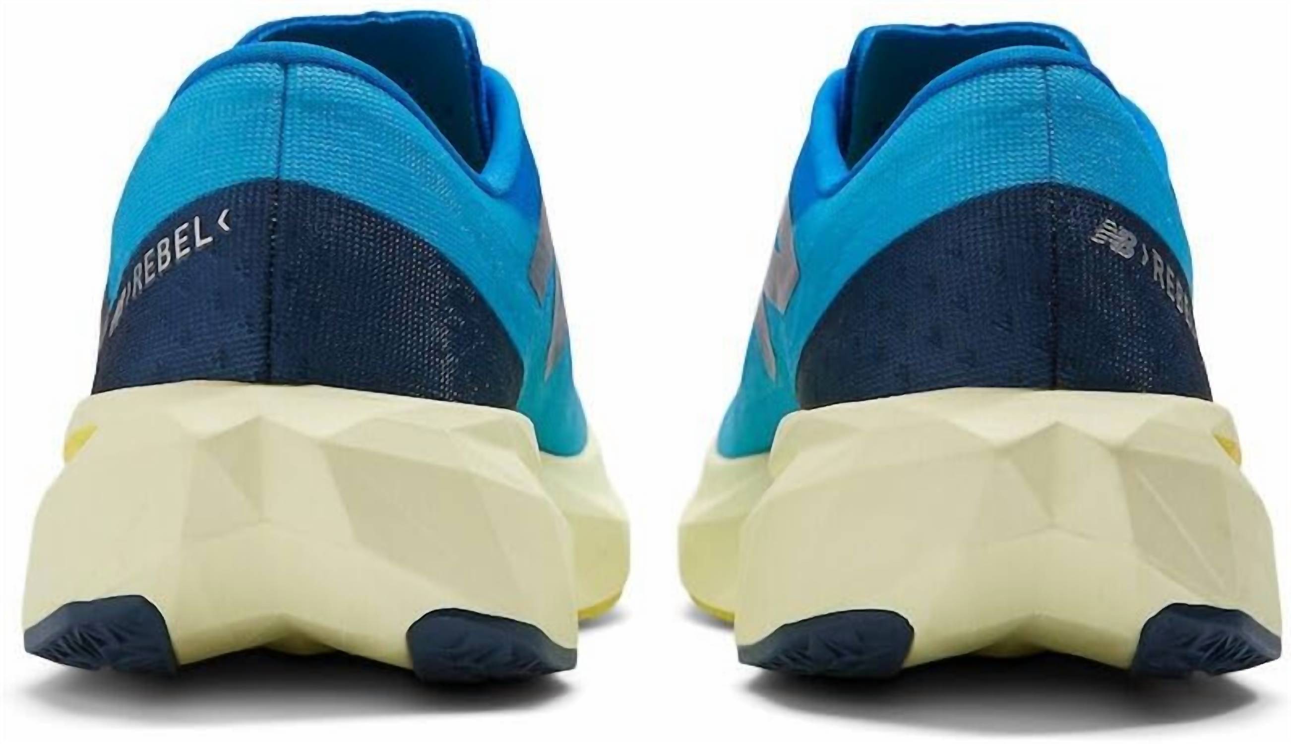 Женские беговые кроссовки Fuelcell Rebel V4 в цвете Spice Blue/limelight/blue Oasis New Balance — фото 4
