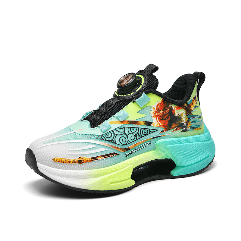 

Кроссовки для бега для детей начальной школы Wooden Rabbit, черный/синий