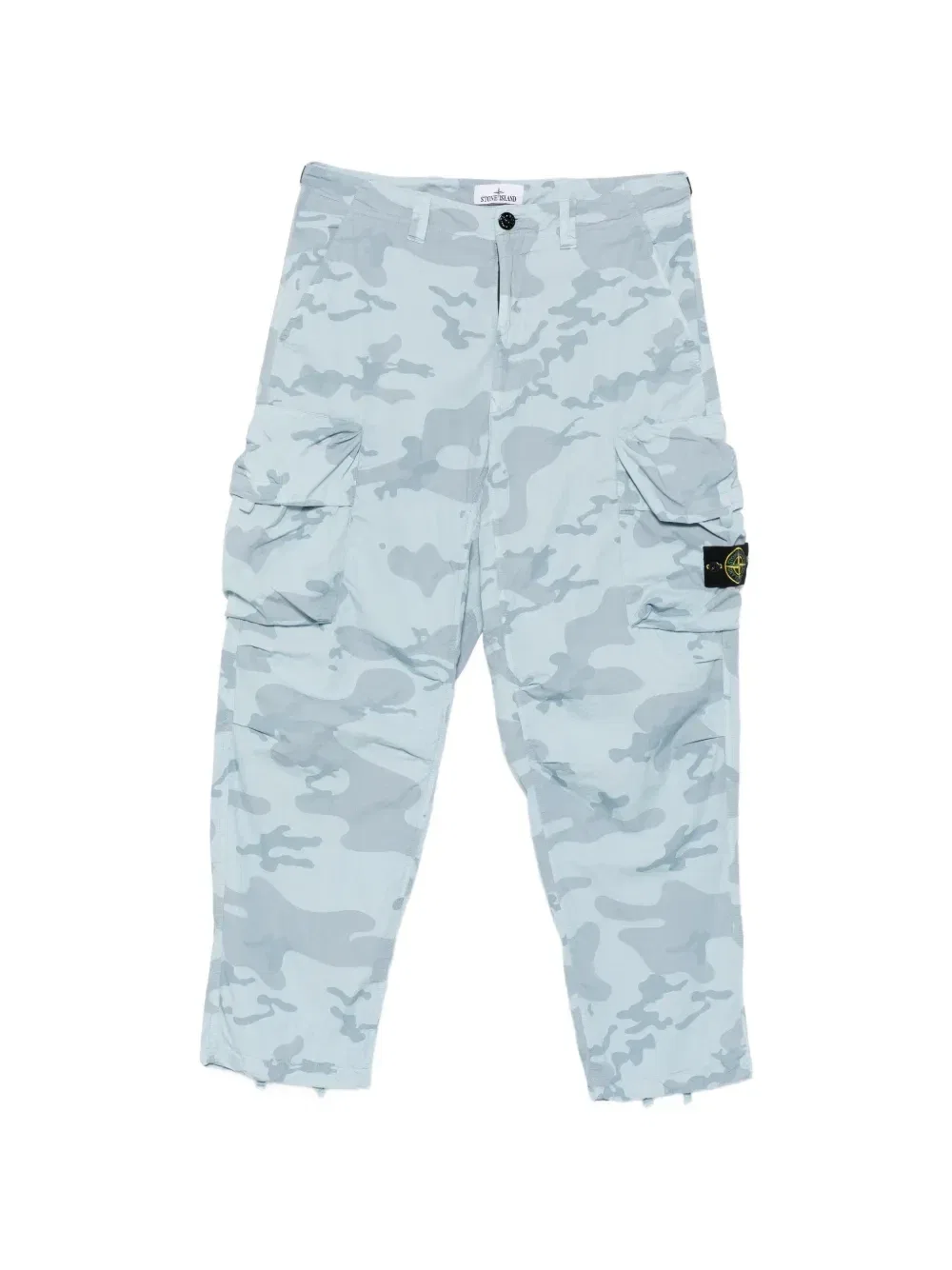 Брюки карго с камуфляжным принтом Stone Island, синий