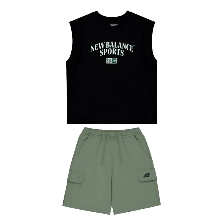 Детский спортивный костюм Casual Sportswear 2 Piece Set New Balance, BK