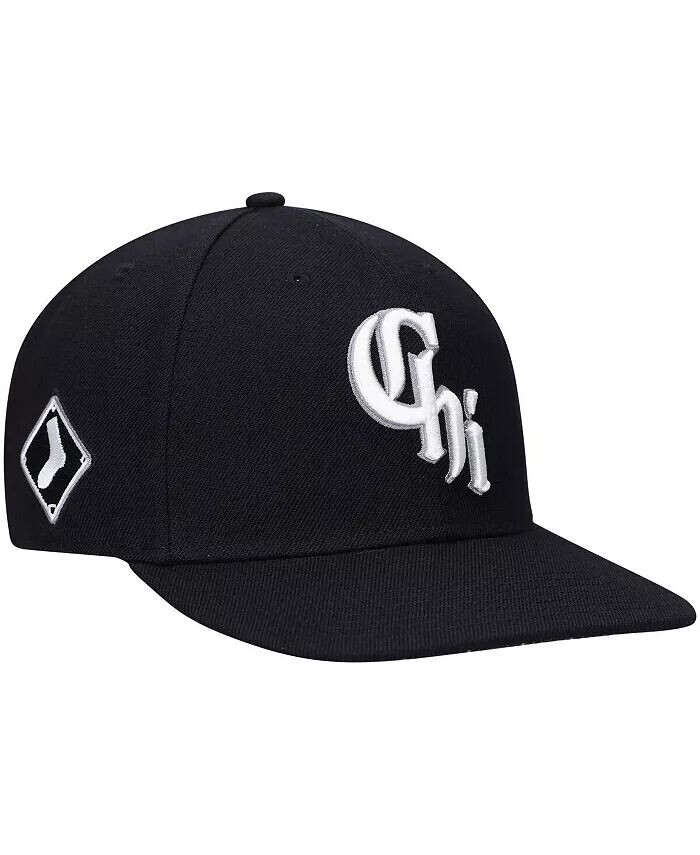 

Мужская черная кепка Chicago White Sox City Connect Captain Snapback '47 Brand
