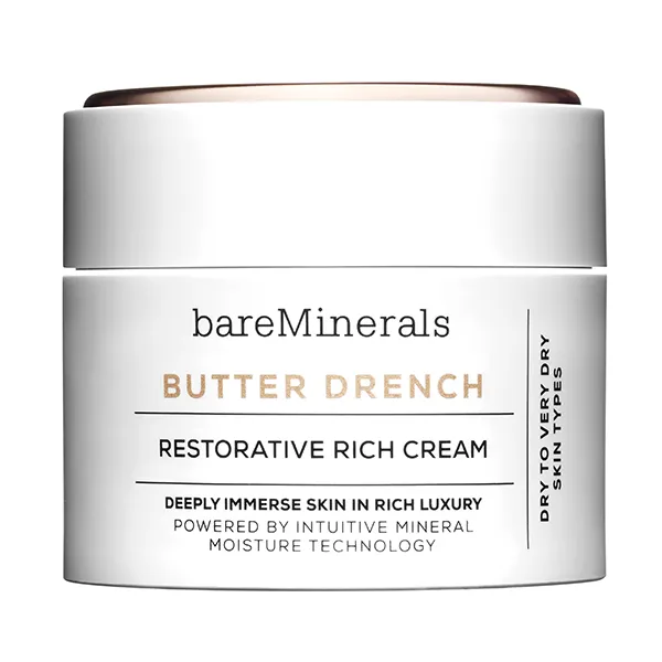 

Увлажняющий крем для сухой/очень сухой кожи Butter Drench Restorative Rich Cream Bareminerals, 50 ml