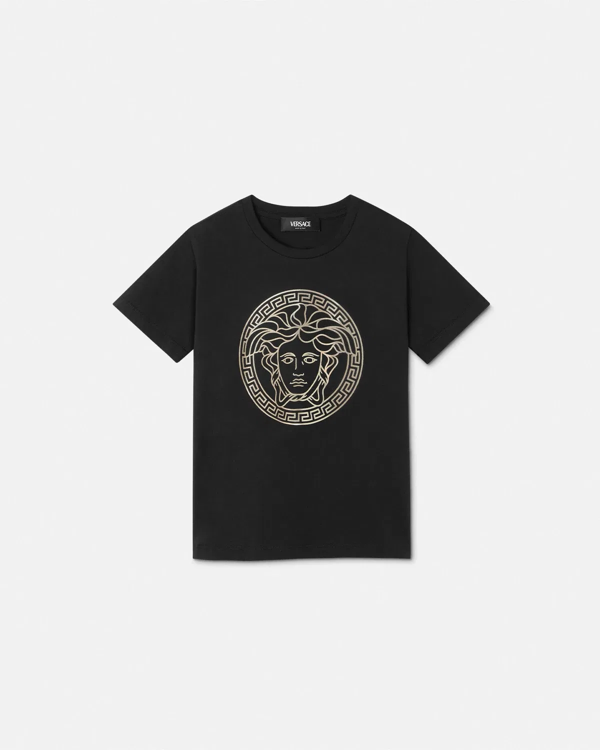 Детская футболка Medusa VERSACE, черный