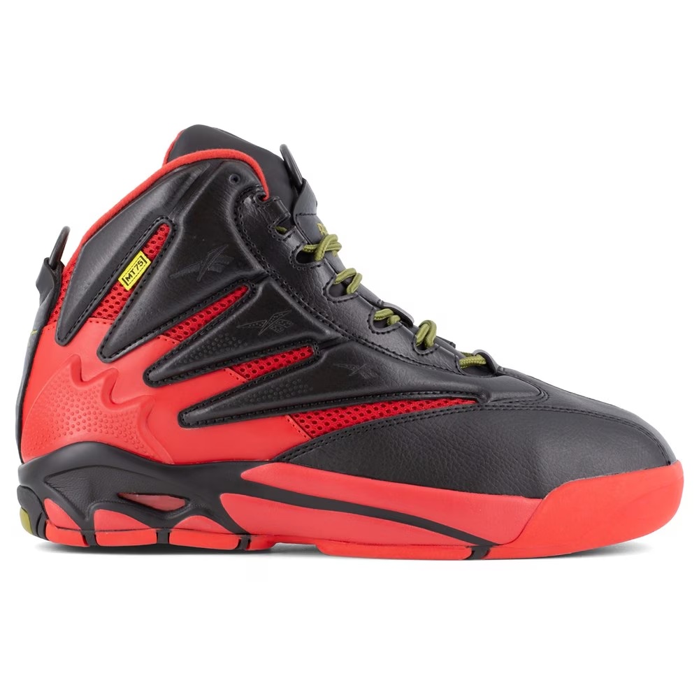 Кроссовки с высоким верхом и композитным носком для работы Reebok Work, black/red — фото 2