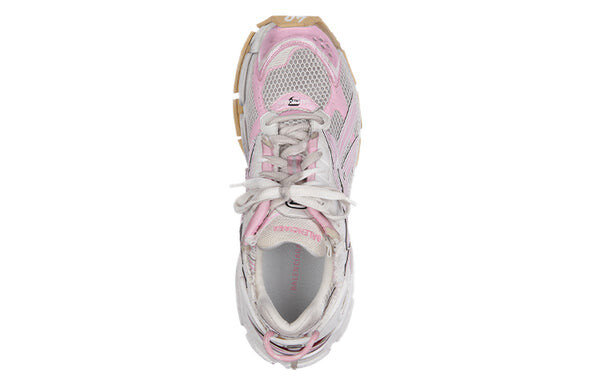 Кроссовки runner sneakers 'white baby pink mesh and nylon' Balenciaga, розовый — фото 4