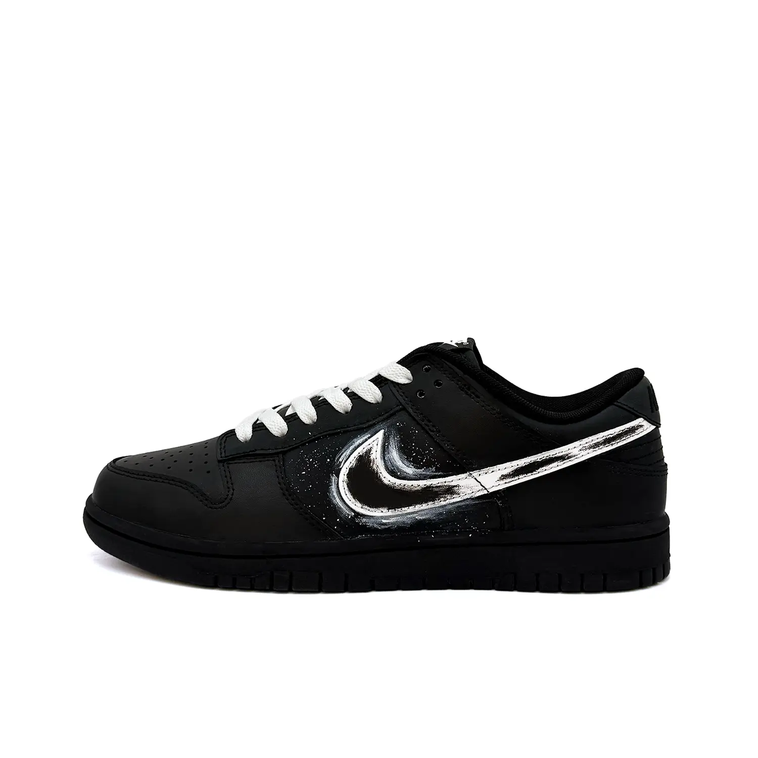 

Nike Dunk Cloud Smoke Twilight Leather Low top Skateboard Shoes мужские черно-белые