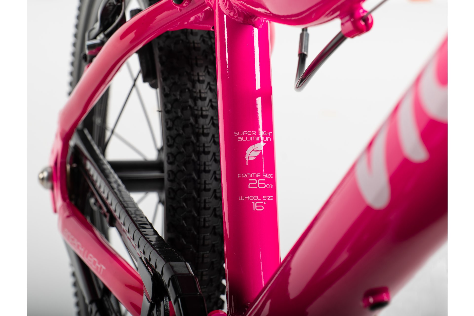 Детский велосипед Vilu SECHZEHN - 16 дюймов - Diamant - 2024, цвет Pink|pink/white — фото 3