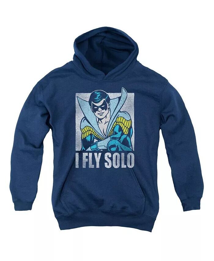 

Толстовка с капюшоном Fly Solo для мальчиков и девочек DC Comics, синий