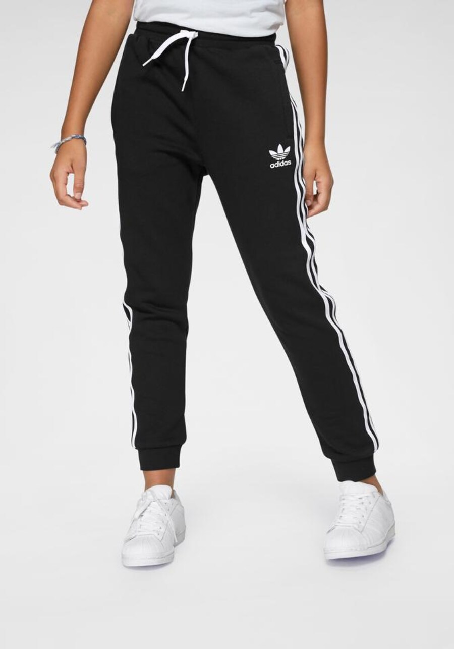 Зауженные брюки ADIDAS ORIGINALS Trefoil, черный — фото 2