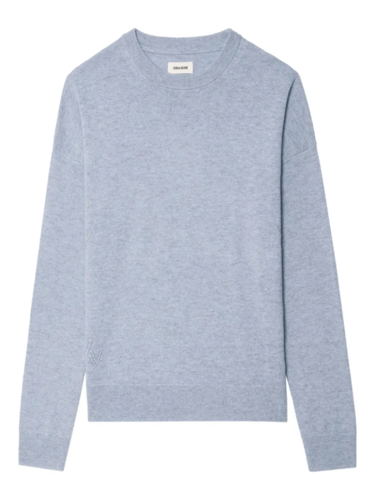 

Кашемировый свитер с нашивкой в виде сердца от Zadig&Voltaire, синий