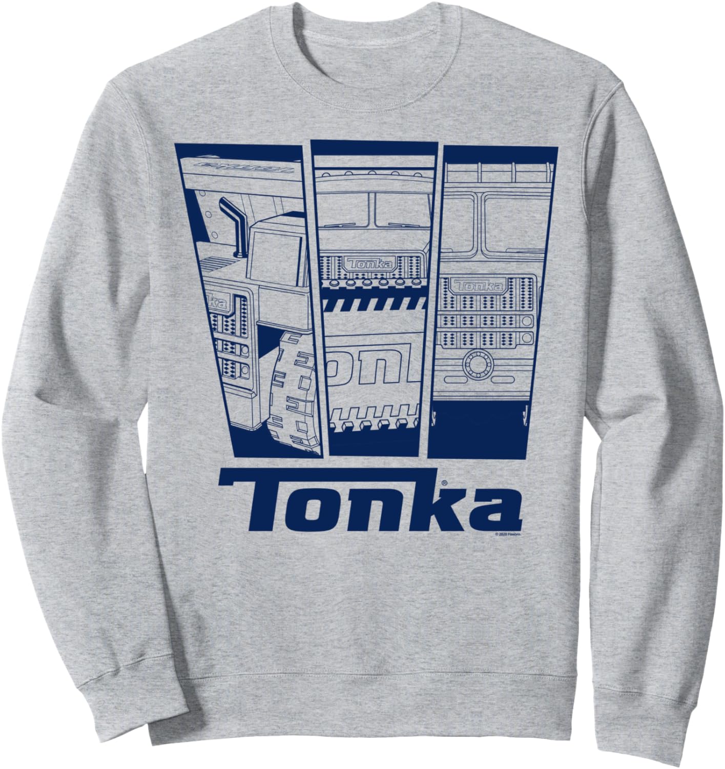 

Толстовка Tonka Retro Heavy Duty Truck с логотипом, серая