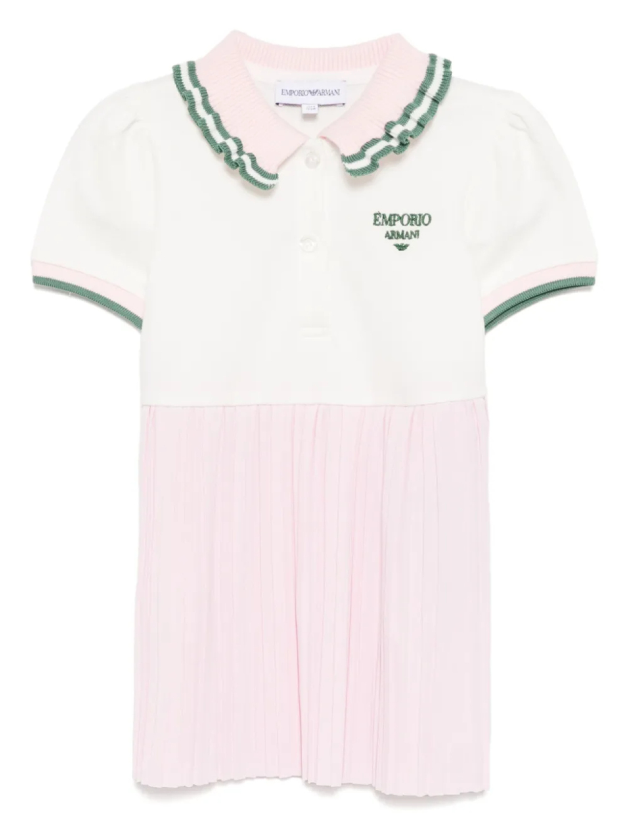 

Emporio Armani Kids платье с воротником поло, белый