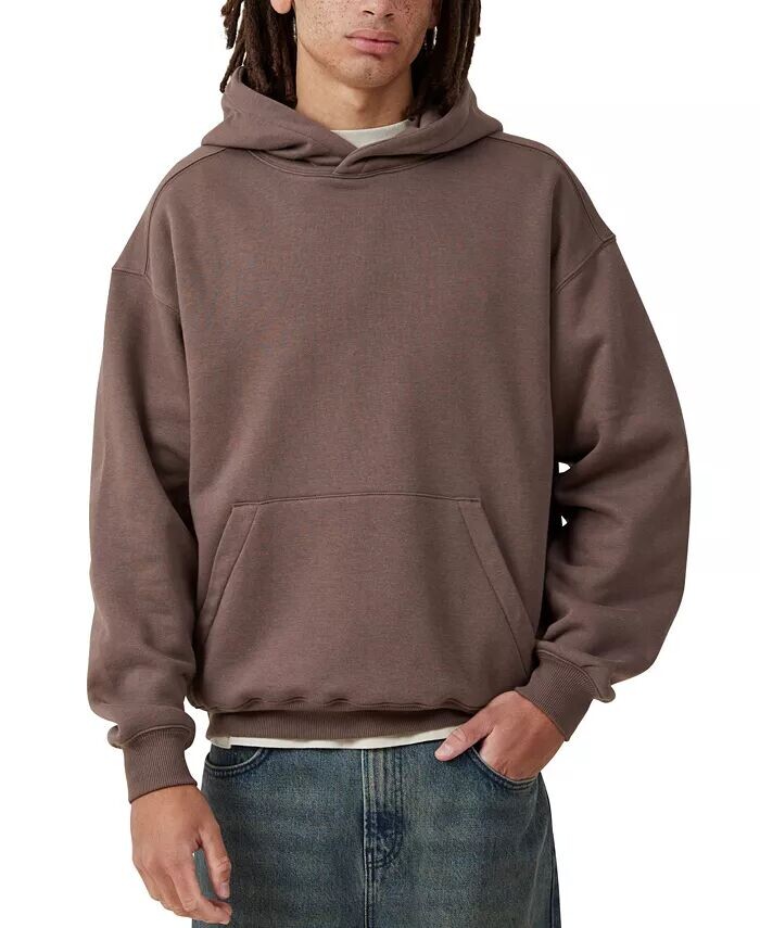 

Мужская толстовка с капюшоном Box Fit COTTON ON, коричневый