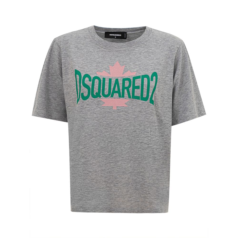 

Футболка из хлопка Dsqua² Chic для современных женщин DSquared, серый