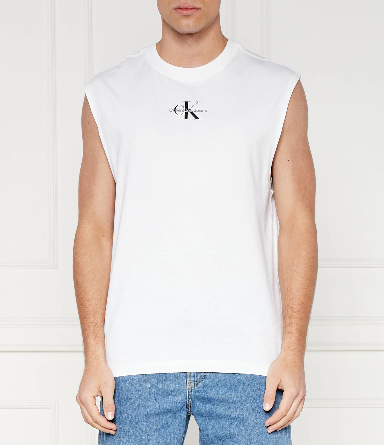 

Футболка CALVIN KLEIN JEANS MONOLOGO Regular Fit, белый