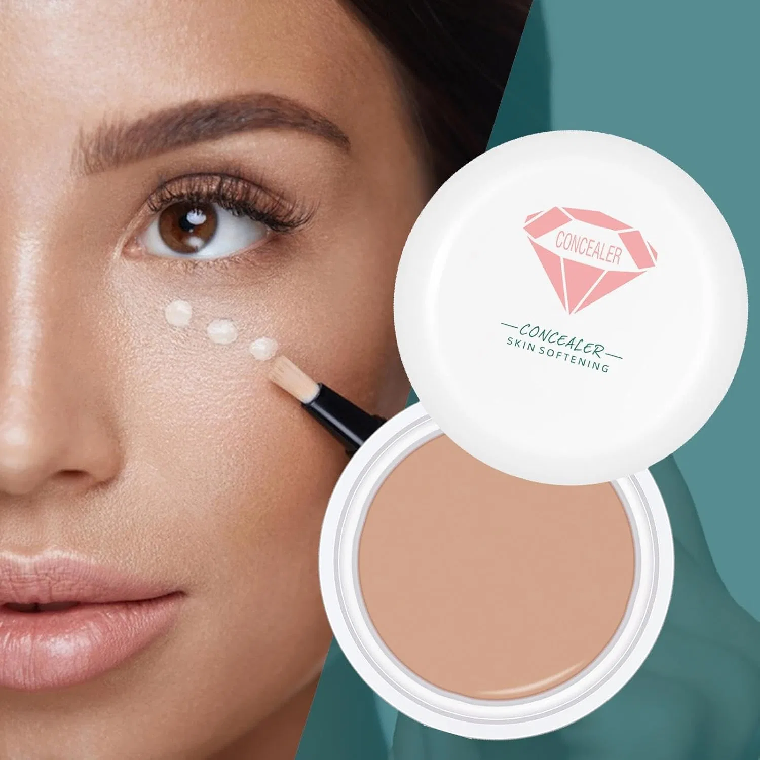 Консилер для лица кремовый, универсальный оттенок, 15 г, темный телесный — фото 3