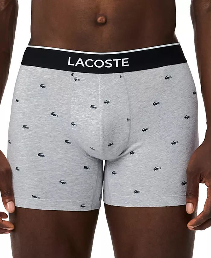 Трусы-боксеры Lacoste, мужские, с принтом крокодилов — фото 2