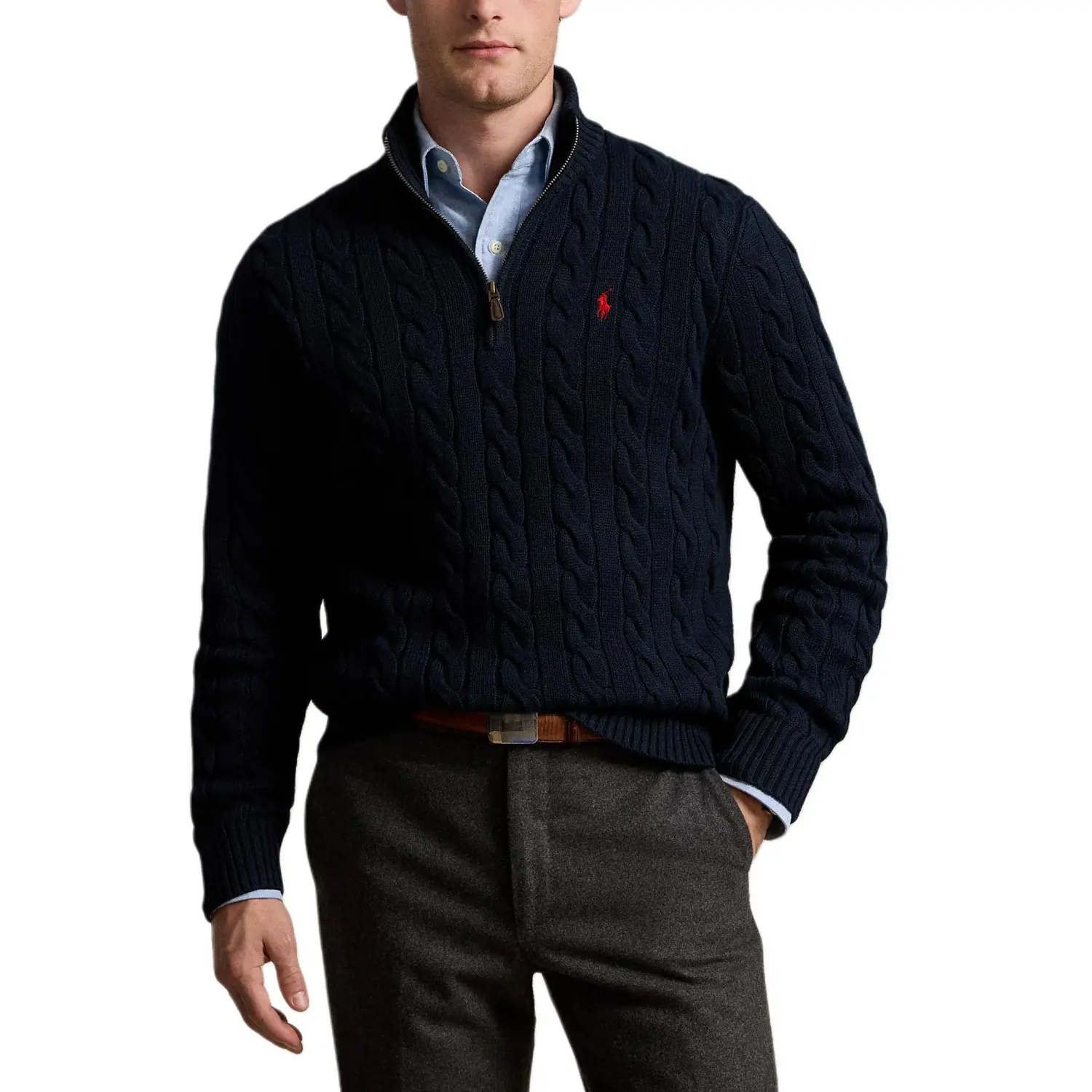 Мужская трикотажная одежда FW25 Polo Ralph Lauren, marine синий — фото 3