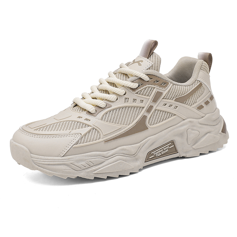 

M.M Party Стойкие к скольжению и истиранию мужские повседневные кеды бежево-хаки, цвет Beige Khaki