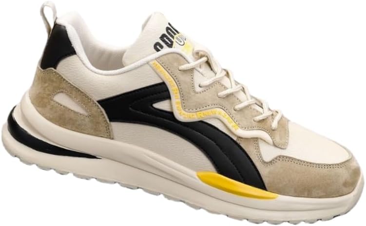 

Мужские модные спортивные кроссовки - удобные и мягкие, низкие с шнурками, подходят для повседневного использования или на все сезоны Hoalox, хаки