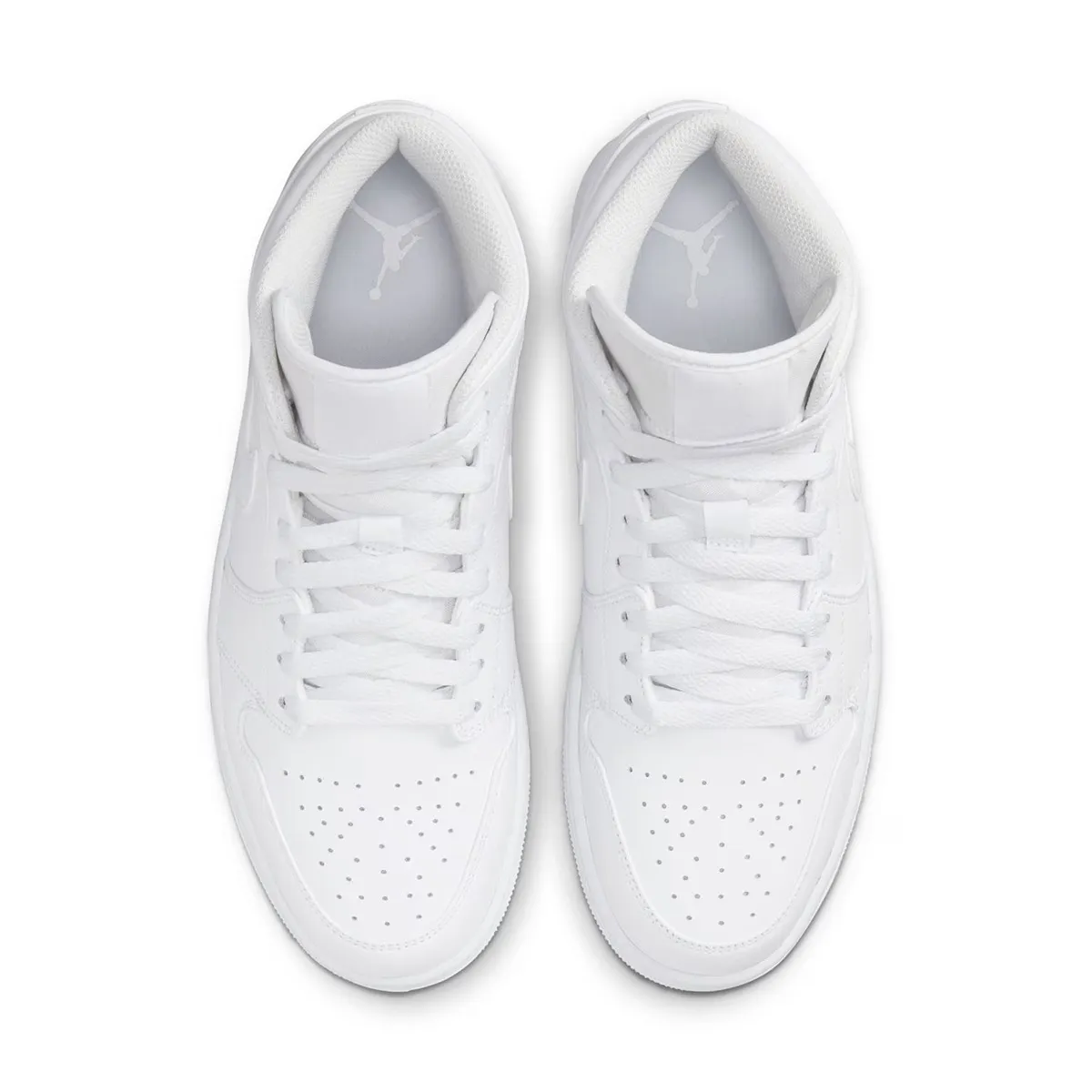 Мужские баскетбольные кроссовки Air Jordan 1 Mid, белый — фото 3