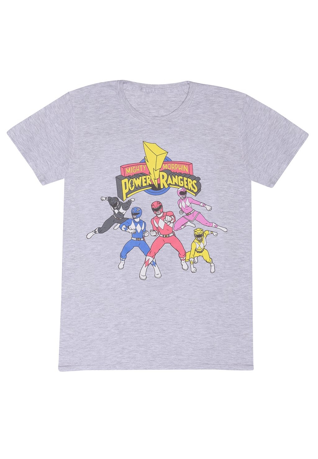 

Футболка с принтом POWER RANGERS TEAM POSE Henry Tiger, цвет Mottled Light Grey