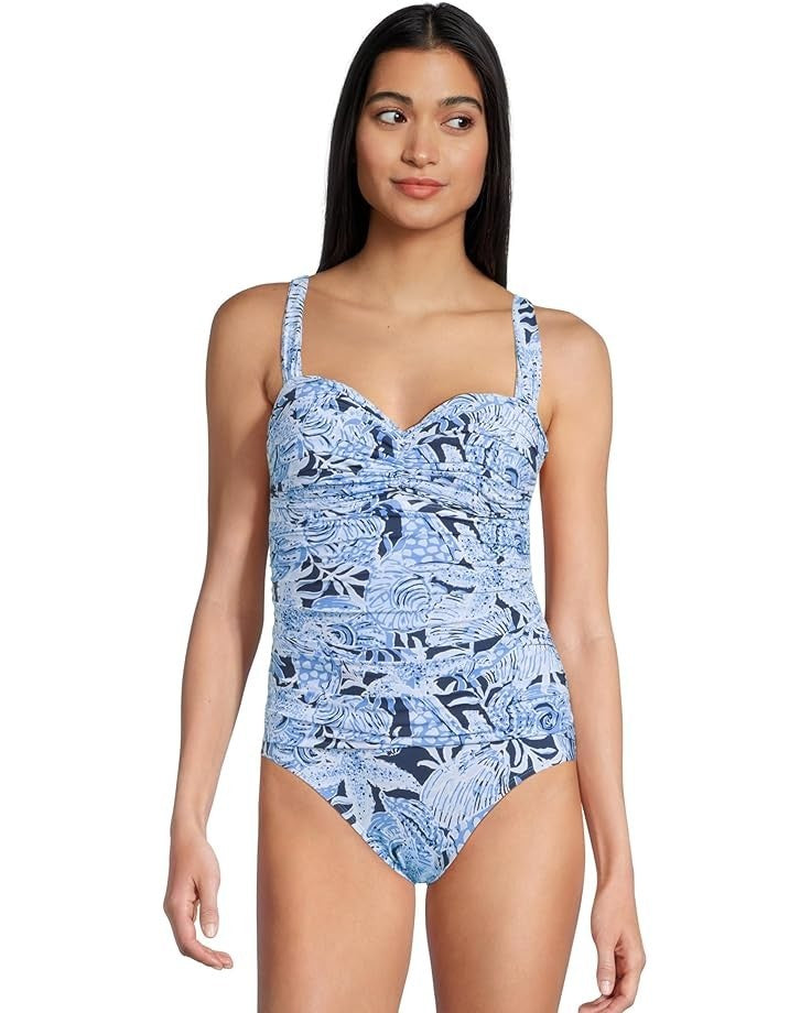 

Лили Пультцер Соларья Купальник Женский Многоцветный Цветочный BUU526 Lilly Pulitzer, синий