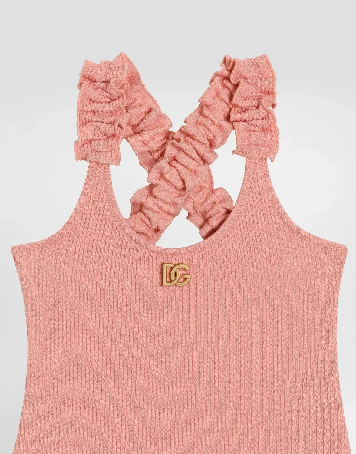 Купальник-монокини из люрекса Dolce & Gabbana, розовый — фото 3