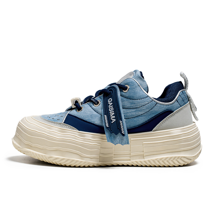 

SUPEREDGE Слипоны для скейтбординга мужские с противоскользящим покрытием и устойчивостью к истиранию, низкие, синие, цвет Blue