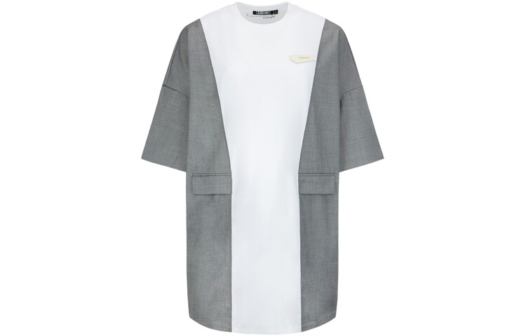 

Платье с короткими рукавами, унисекс, белое Evisu