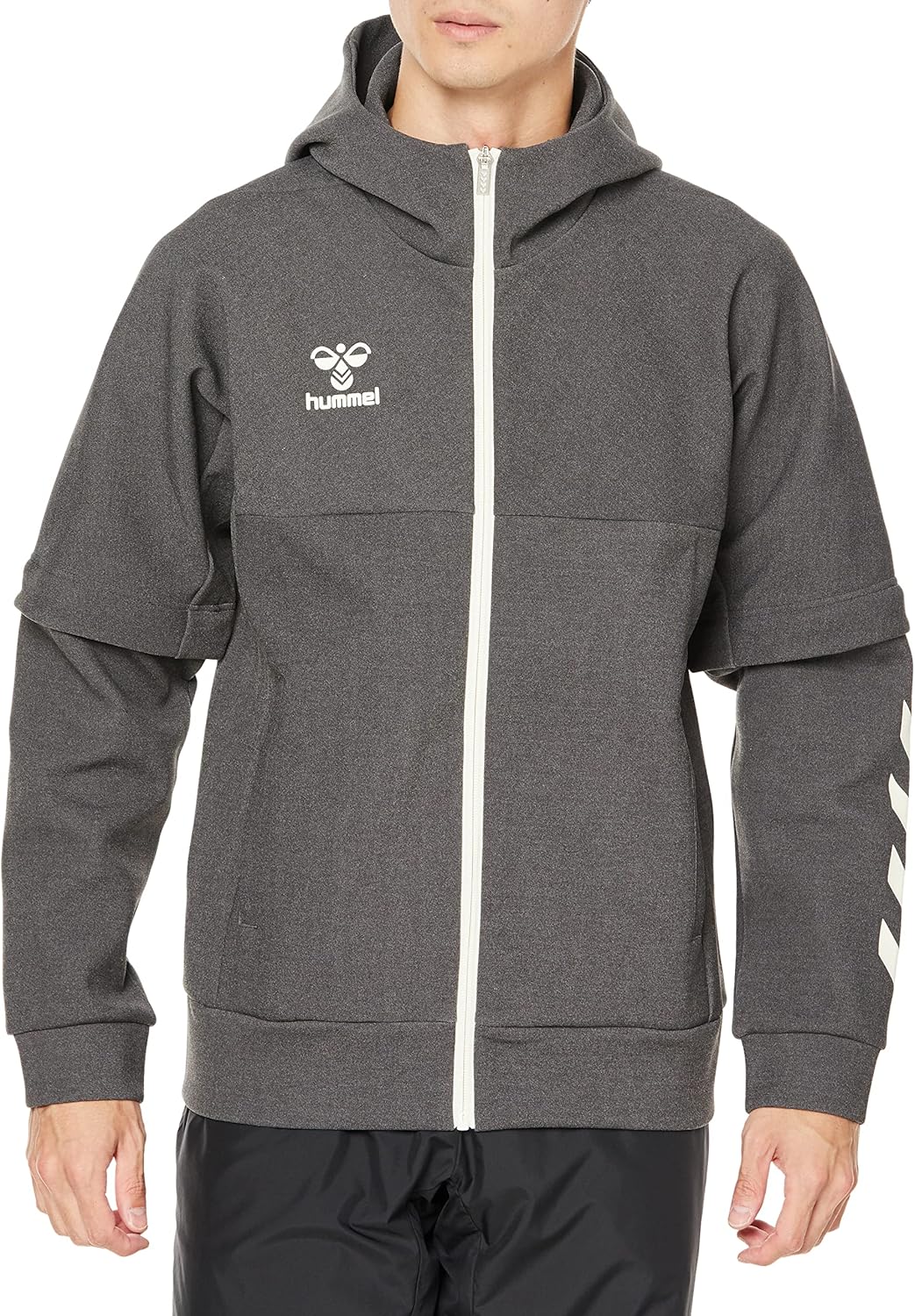 

Мужская толстовка Hummel HAP8248 с двусторонней застежкой-молнией, темный вереск