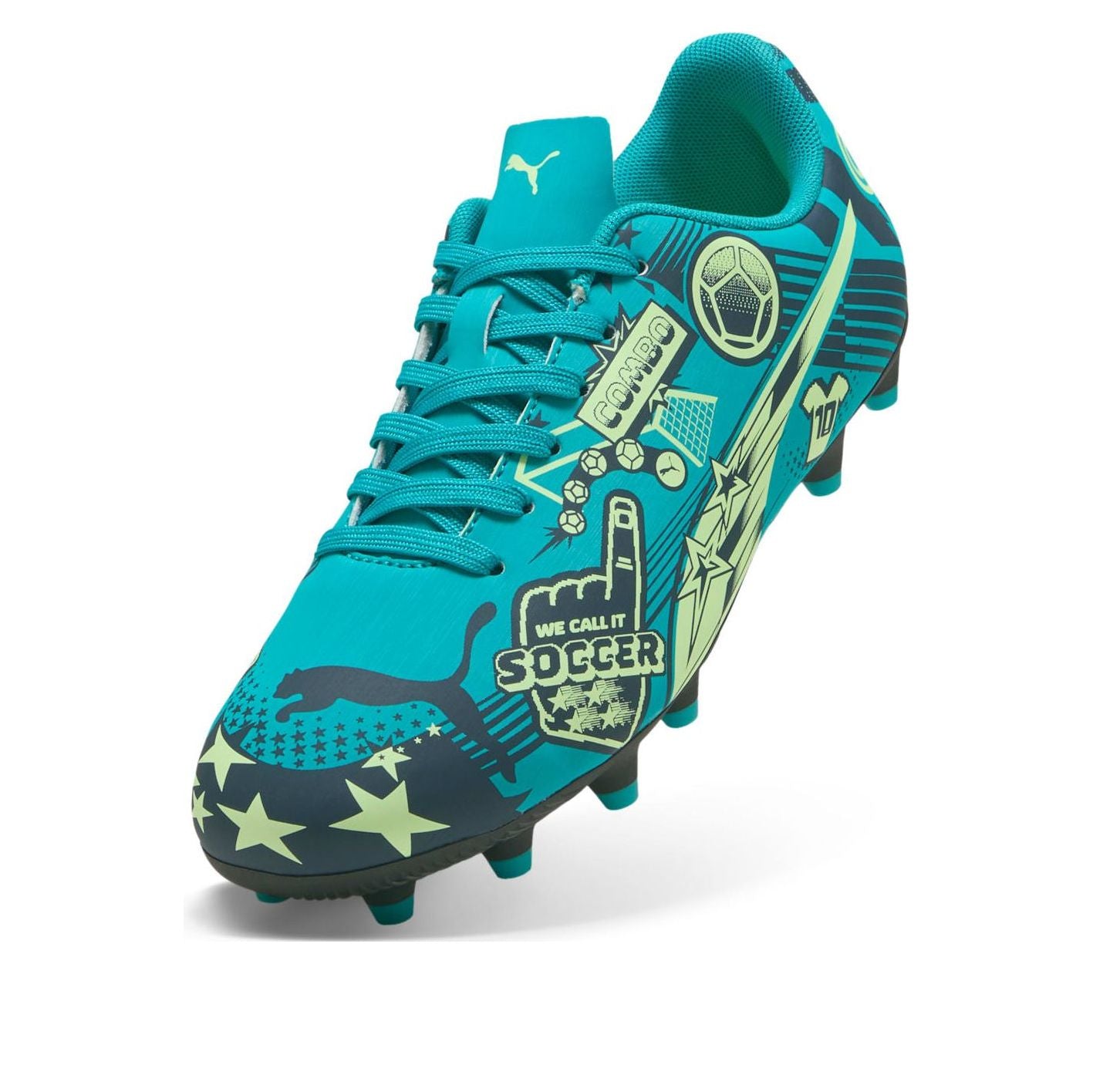 (GS) Puma Christian Pulisic x Ultra Legacy FG/AG 'Allover Print - Deep Aqua' — фото 3