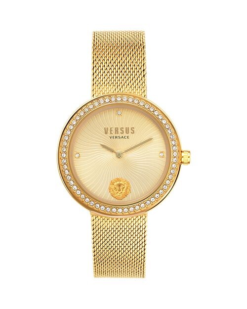 

Часы Леа Хрустальные, 35 мм Versus Versace, цвет Gold