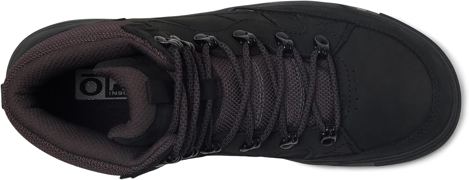 Мужские походные ботинки Oboz Burke Mid Leather B-Dry водонепроницаемые, черный — фото 2