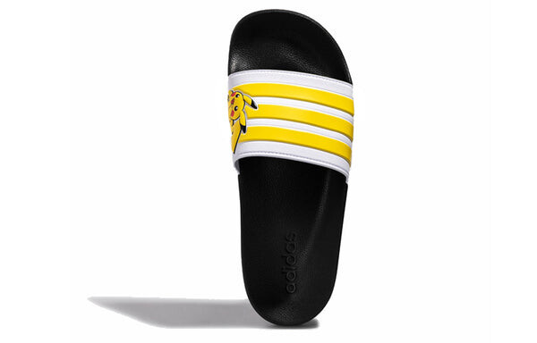 Тапочки pokmon x neo adilette shower waterproof shoe yellow Adidas, желтый — фото 4