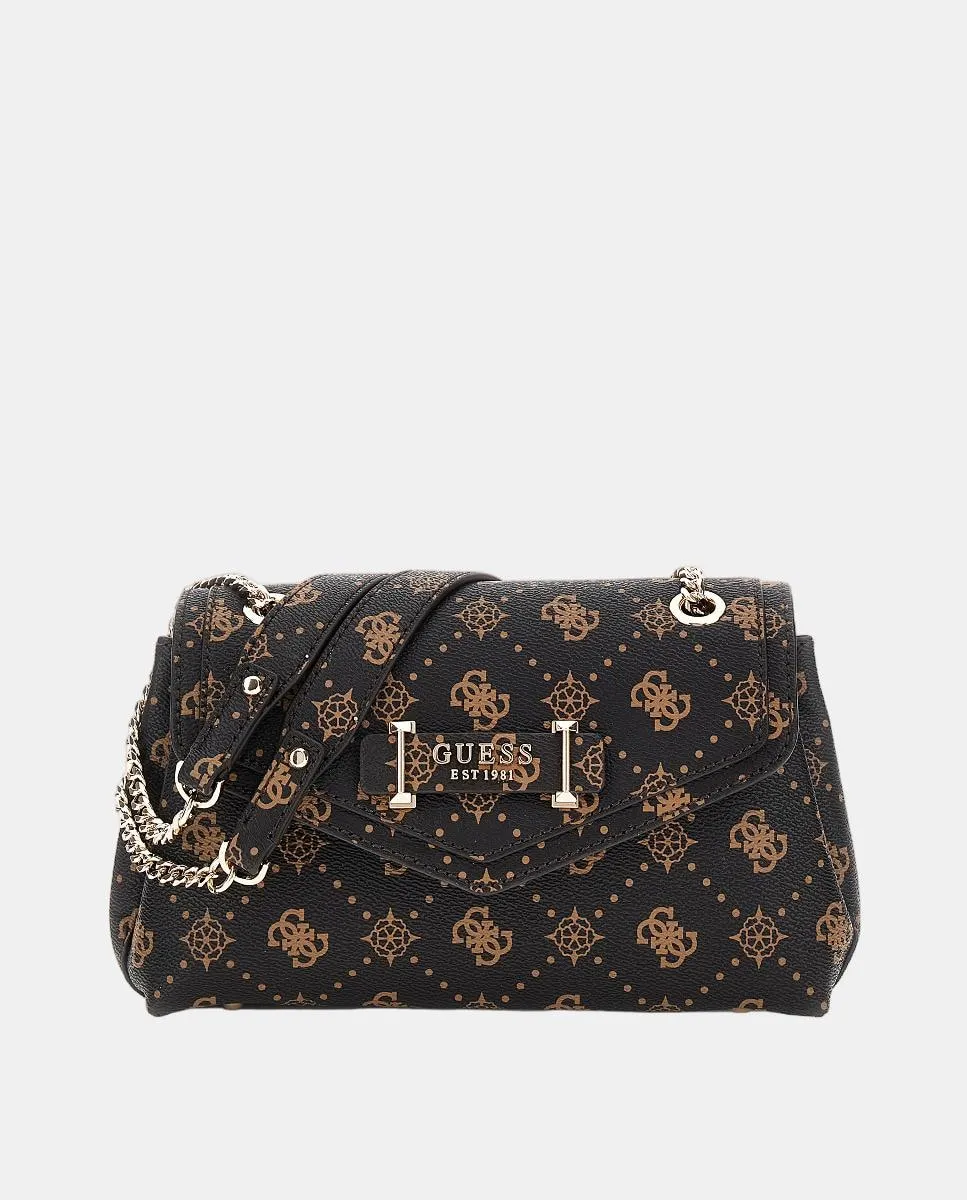 

Сумка через плечо с магнитным застежкой Guess, темно-коричневый