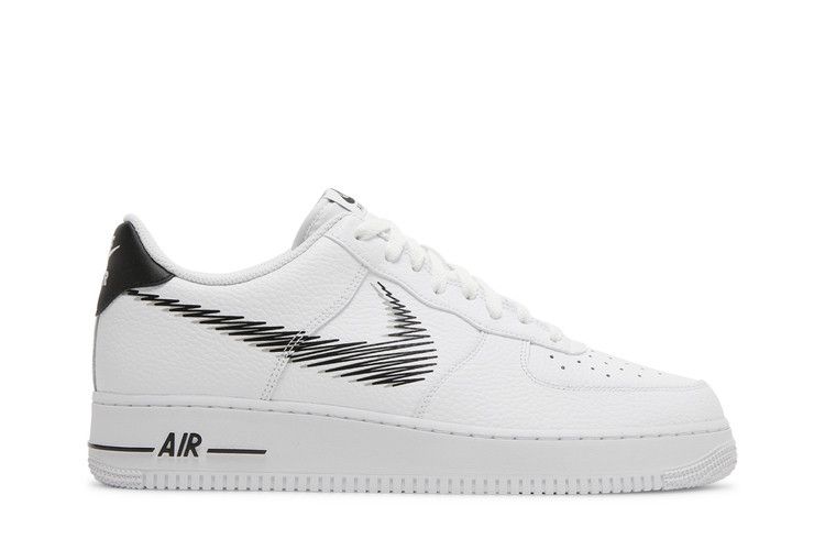 Кроссовки Nike Air Force 1 Low 'Zig Zag - White', белый — фото 2