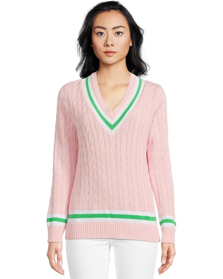 

Свитер Lilly Pulitzer Brockton Sweater, цвет Pink Muse X Fauna Green Tipping