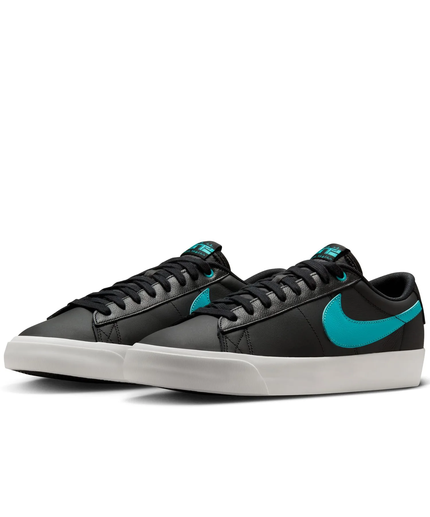 Мужские кроссовки Nike SB Blazer Low Pro GT для скейтбординга DV1226-001 черные с синим — фото 2
