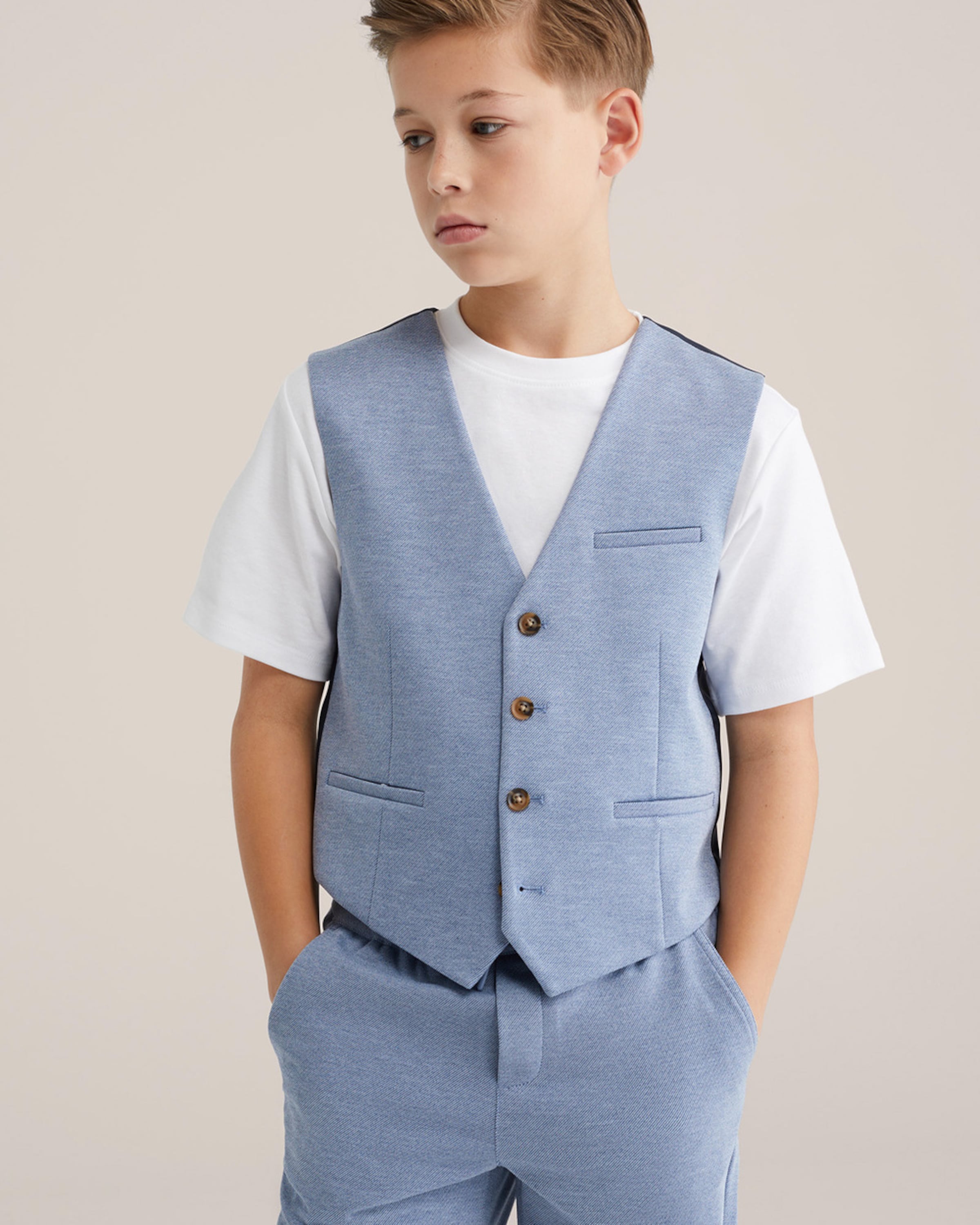 WE Fashion Жилет в цвете Navy, Light Blue — фото 3