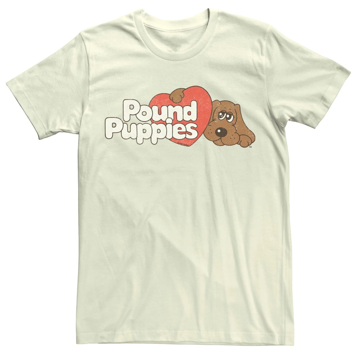 

Мужская футболка с винтажным логотипом Pound Puppies Licensed Character