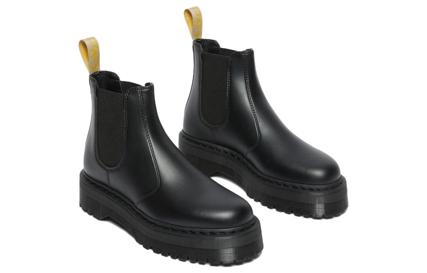 Мужские ботинки челси Dr.Martens 2976 Vegan из веганских материалов на платформе, черный — фото 3
