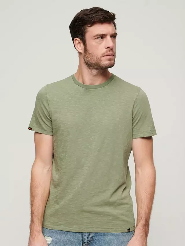 

Футболка Superdry Crew Neck Slub Short Sleeved, цвет sea/spray/green