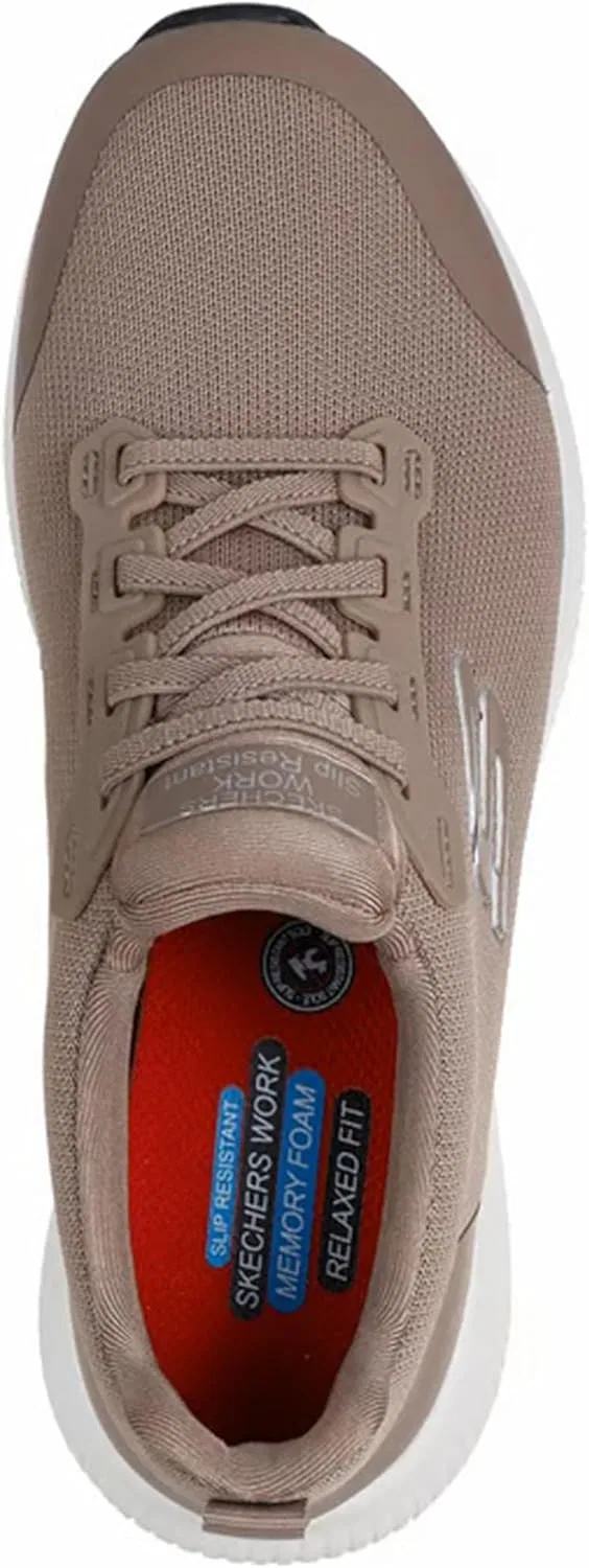 Кроссовки Skechers Women's Squad Sr Trainers, Taupe Flat Knit — фото 4