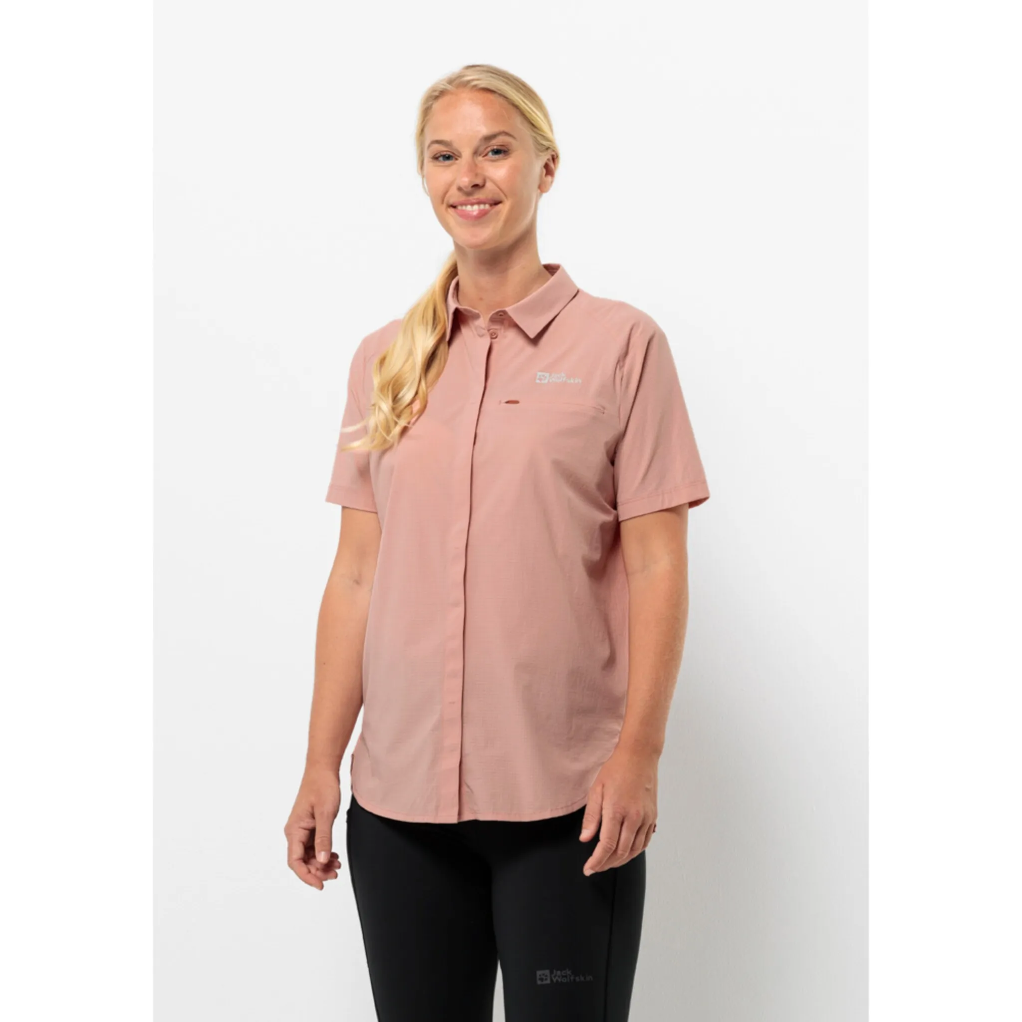 

Блузка с короткими рукавами Jack Wolfskin "VANDRA S/S SHIRT W", цвет Rose-Dawn