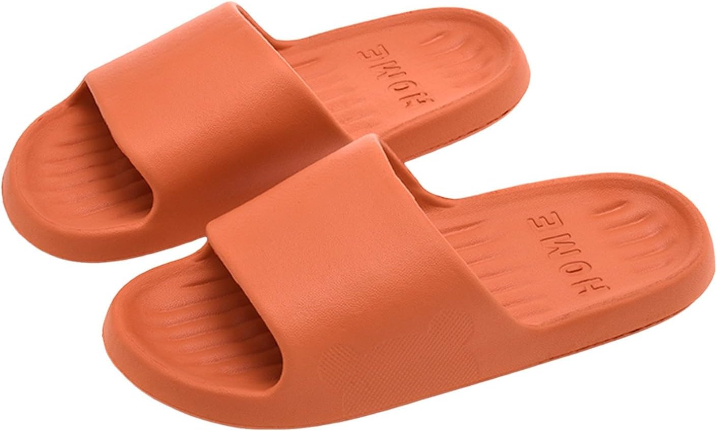 

Домашние тапочки для женщин и мужчин, шлепанцы для душа, дышащие, противоскользящие, для ванной, с мягкой подошвой, для дома и улицы Generic, оранжевый