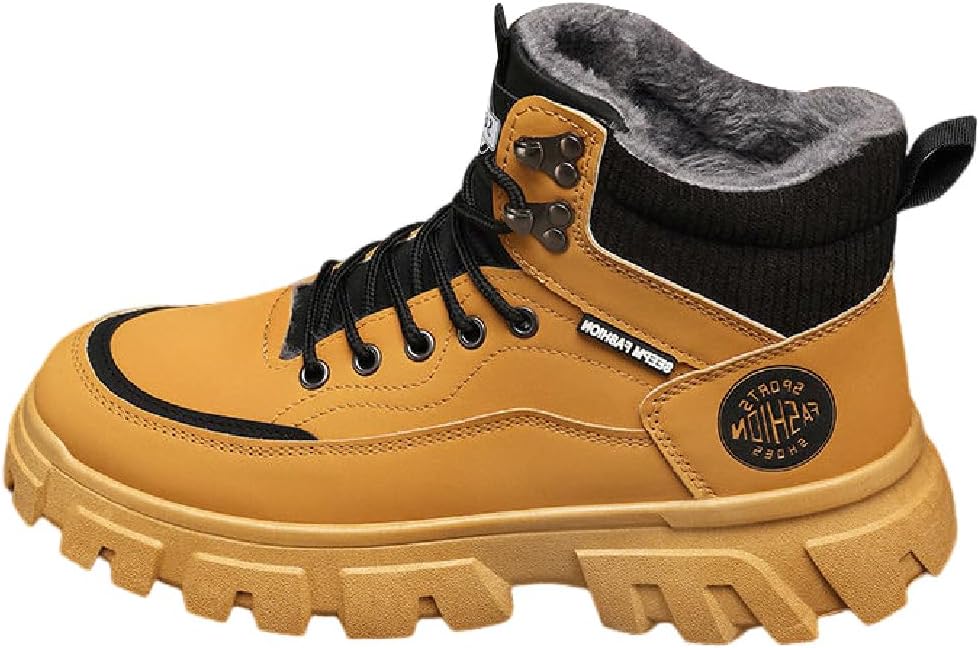 

Мужские ботинки Lexamen с усиленным теплым носком из стали, легкие и удобные, водонепроницаемые для промышленного и строительного использования, желтый