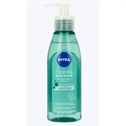 

Гель для умывания Derma Skin Clear с салициловой кислотой и ниацинамидом 150 мл, Nivea