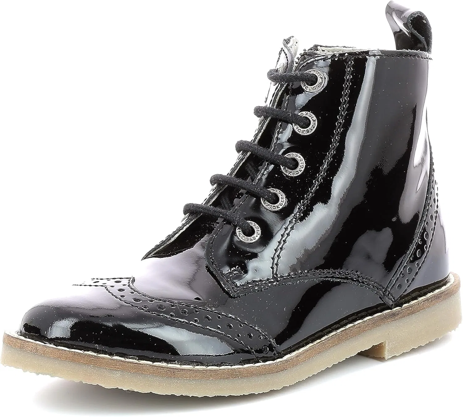 Туфли Kickers Mädchen TyrolOxford-Schuh, Noir Vernis